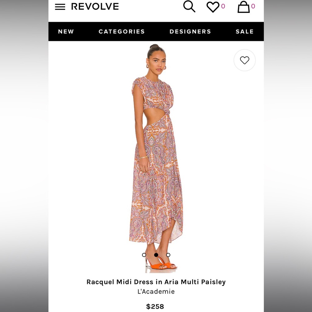 L’Academie summer dress worn only once! Fun slits on the waist